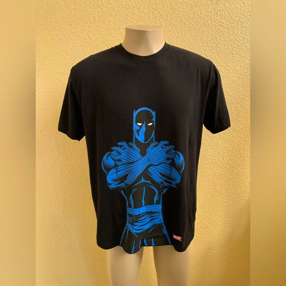 AKOO x Marvel Men’s Size Large Black Panther Short Sleeve T-Shirt - Picture 1 of 8